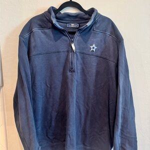 Men's Blue Quarter-Zip Sweater